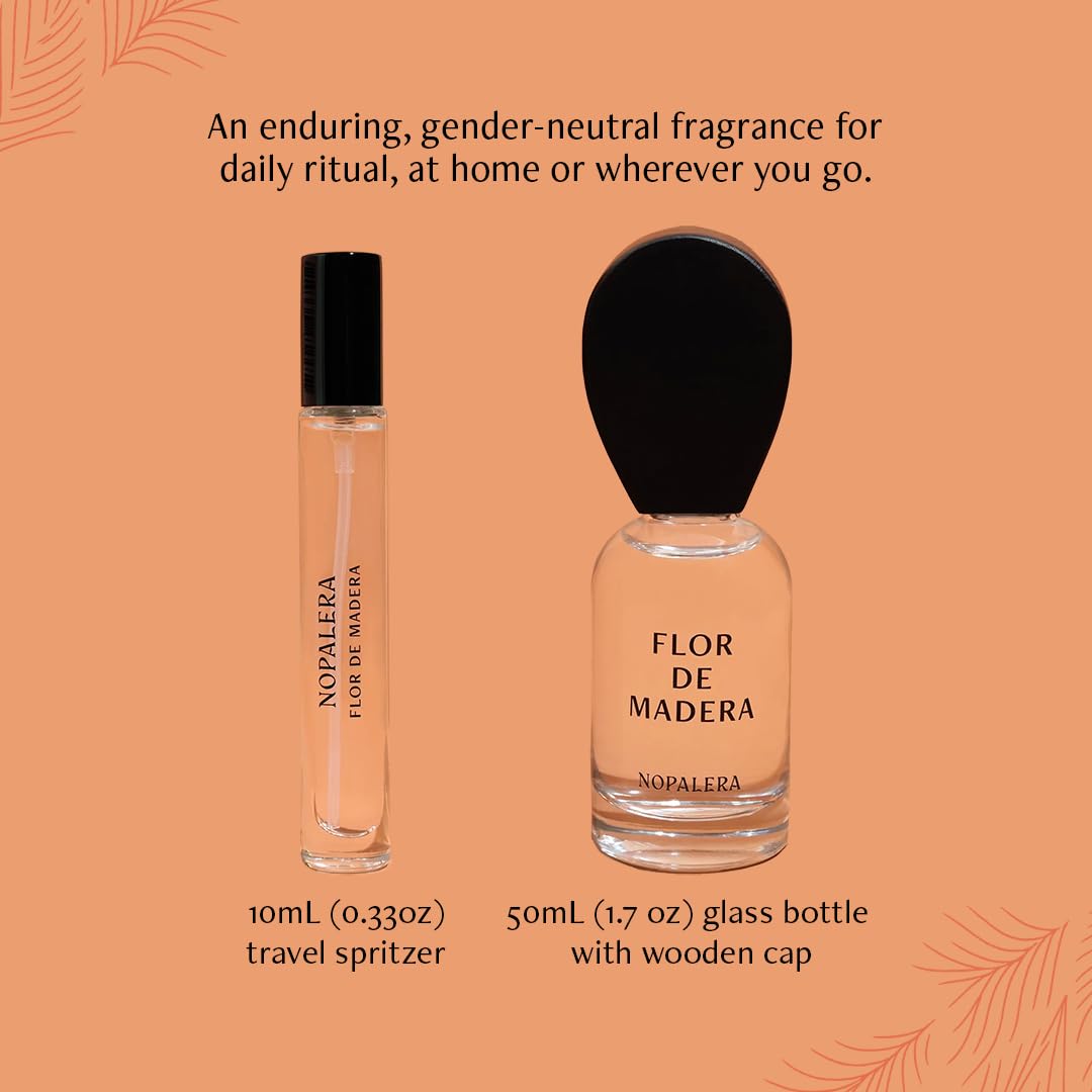 Nopalera Flor de Madera label detail reveals tamarind and jasmine hints.