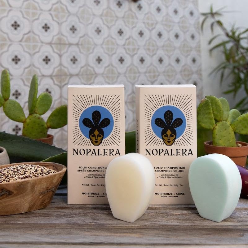 Nopalera conditioner bar integrated into daily hair care routine