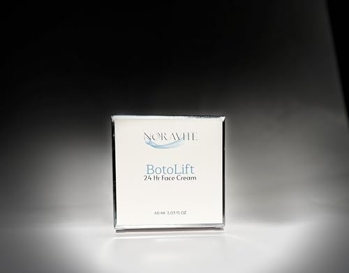 Noravite Botolift ingredient label highlighting hyaluronic acid and argireline