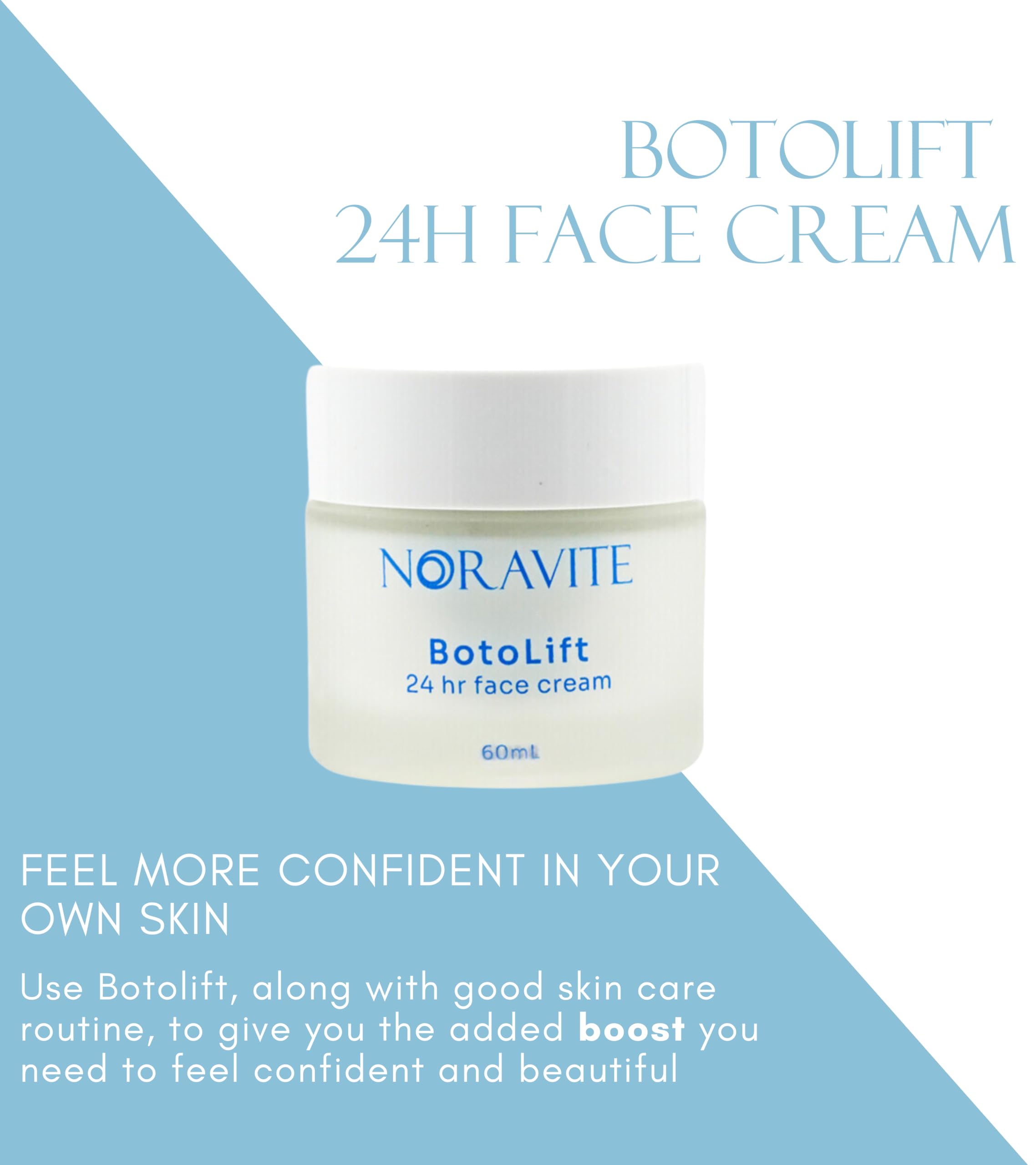 Noravite Botolift smooth skin texture after gentle massaging
