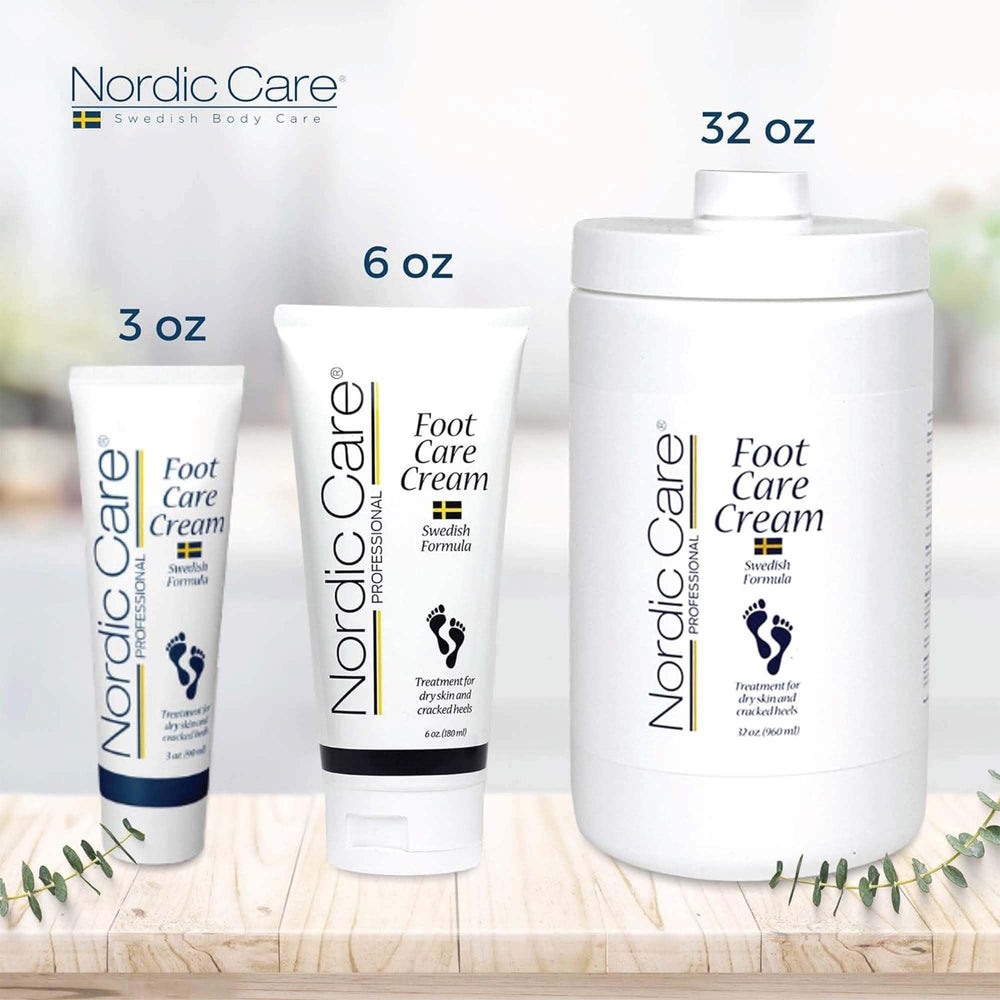 Soothing ingredients in Nordic Care Foot Care Cream visible in photo