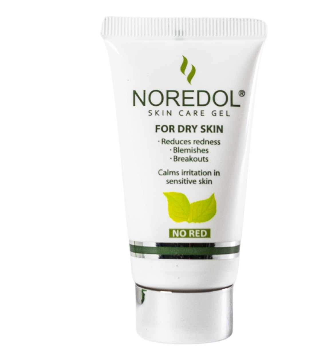 Noredol Redness Relief Gel bottle calms redness on sensitive skin