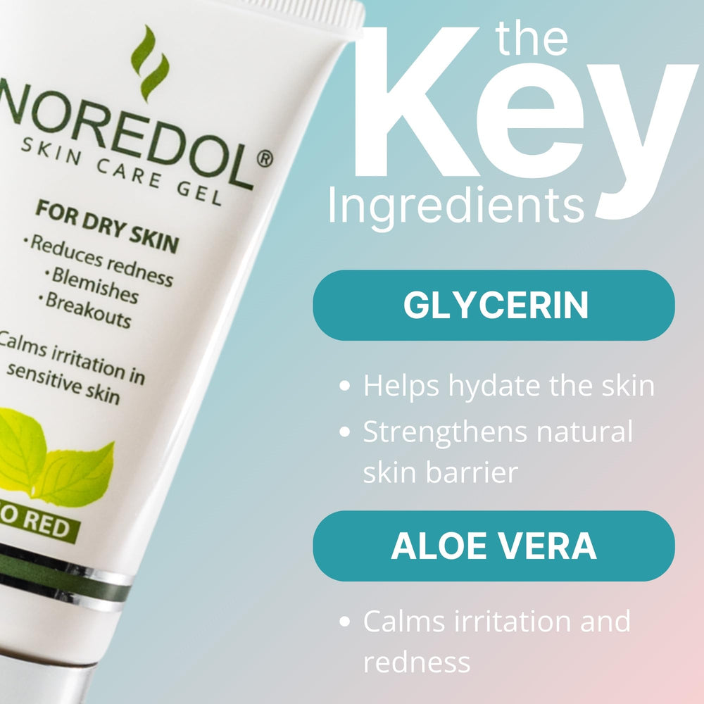 Cooling effect of Noredol gel cooling the skin surface