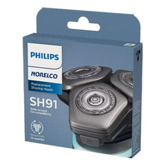 Norelco SH91/52 replacement blades for Series 9000—close-up view.