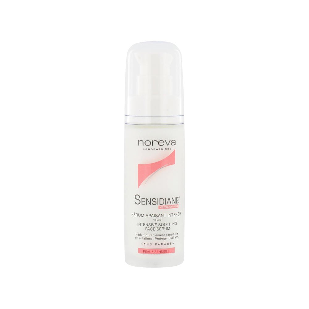 Noreva Sensidiane Intensive Serum being applied to soothe sensitive skin