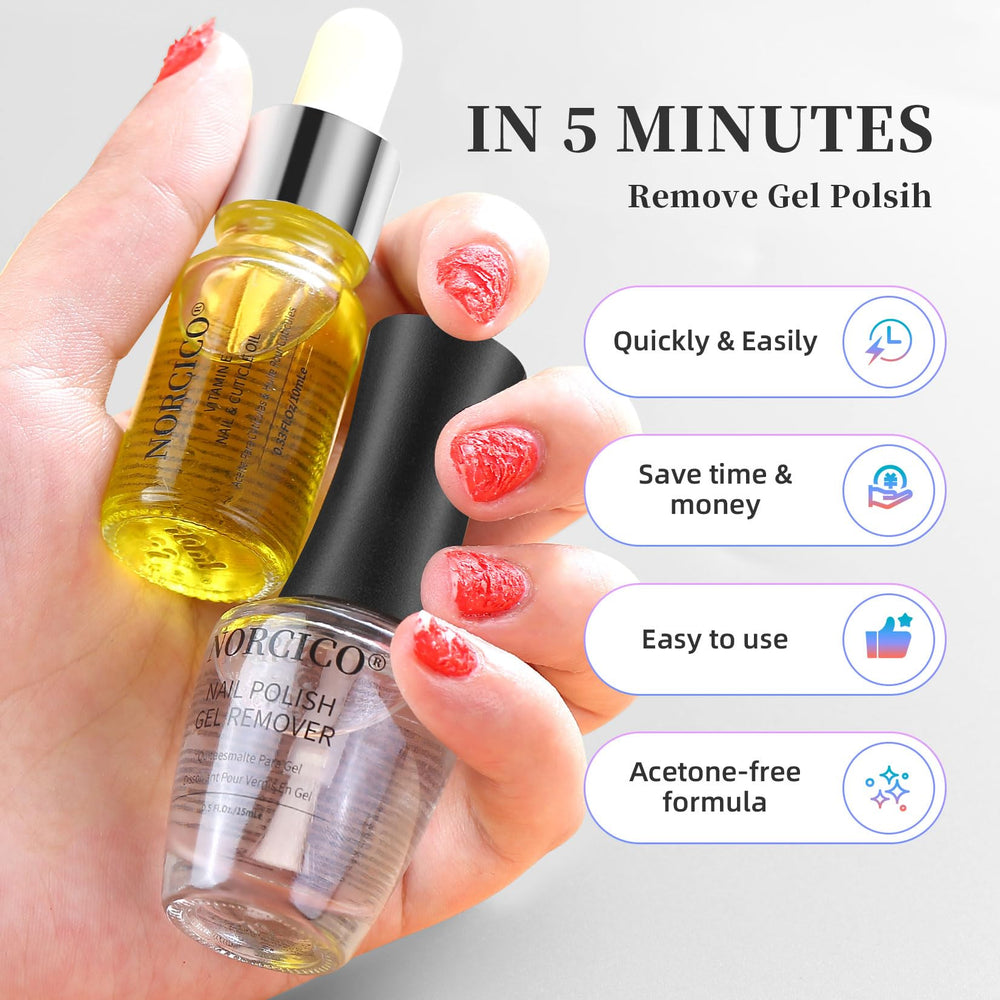 NORCICO cuticle oil 10ml bottle delivering moisture and shine.