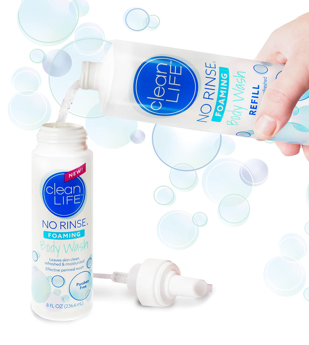 Bedside care scenario featuring No-Rinse for seniors.