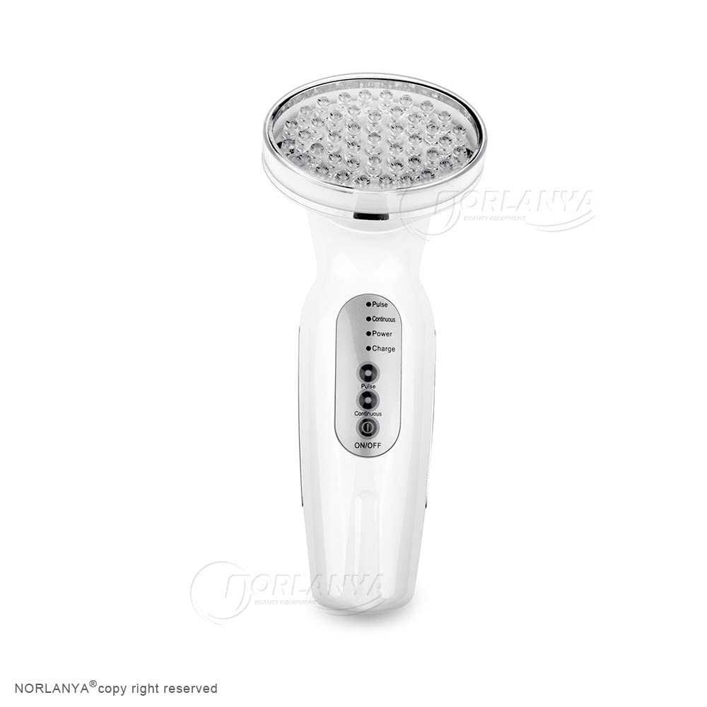 NORLANYA device emitting 660nm light for potential collagen and elastin support.
