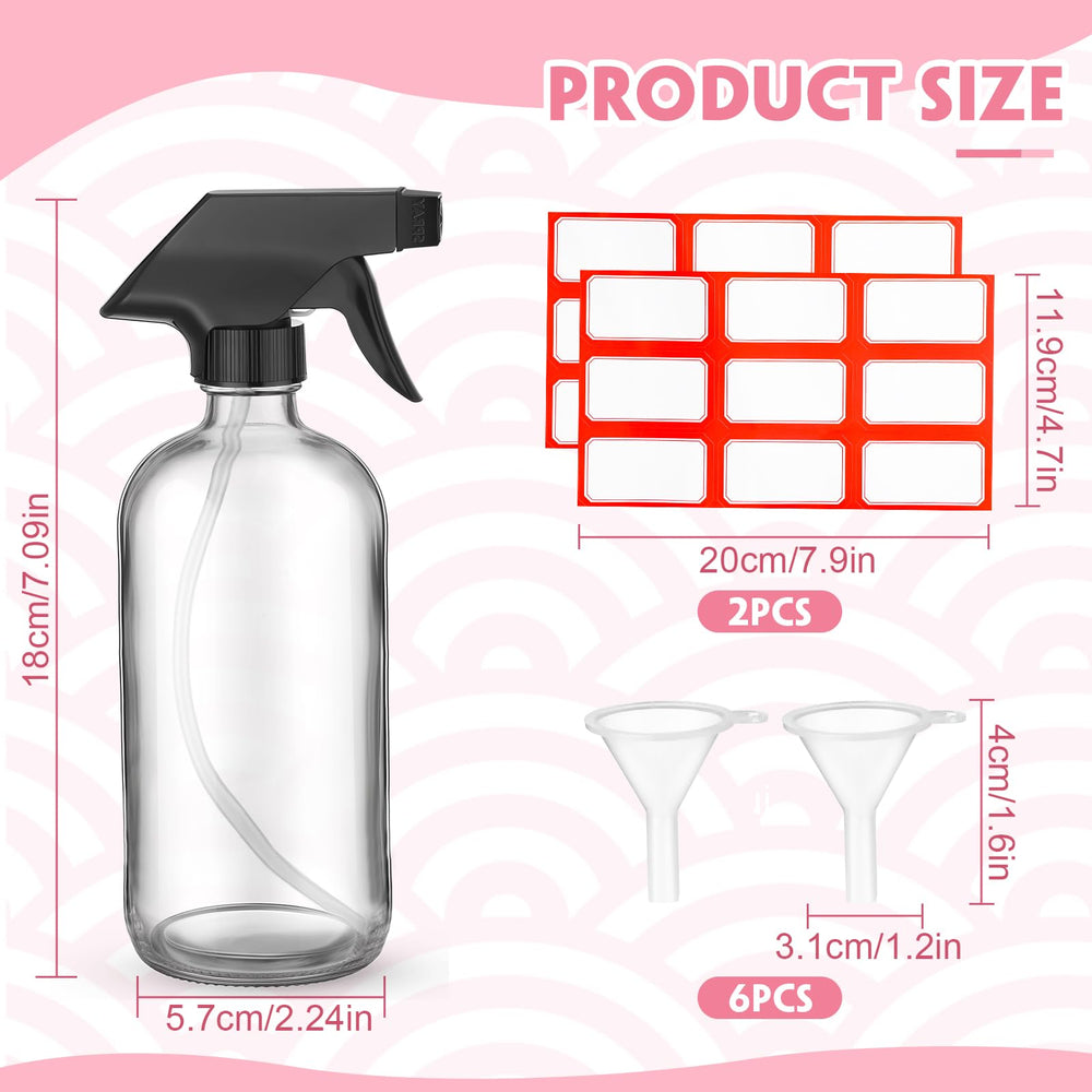 Norme 6 small funnels included with glass bottles to prevent overflow during filling.