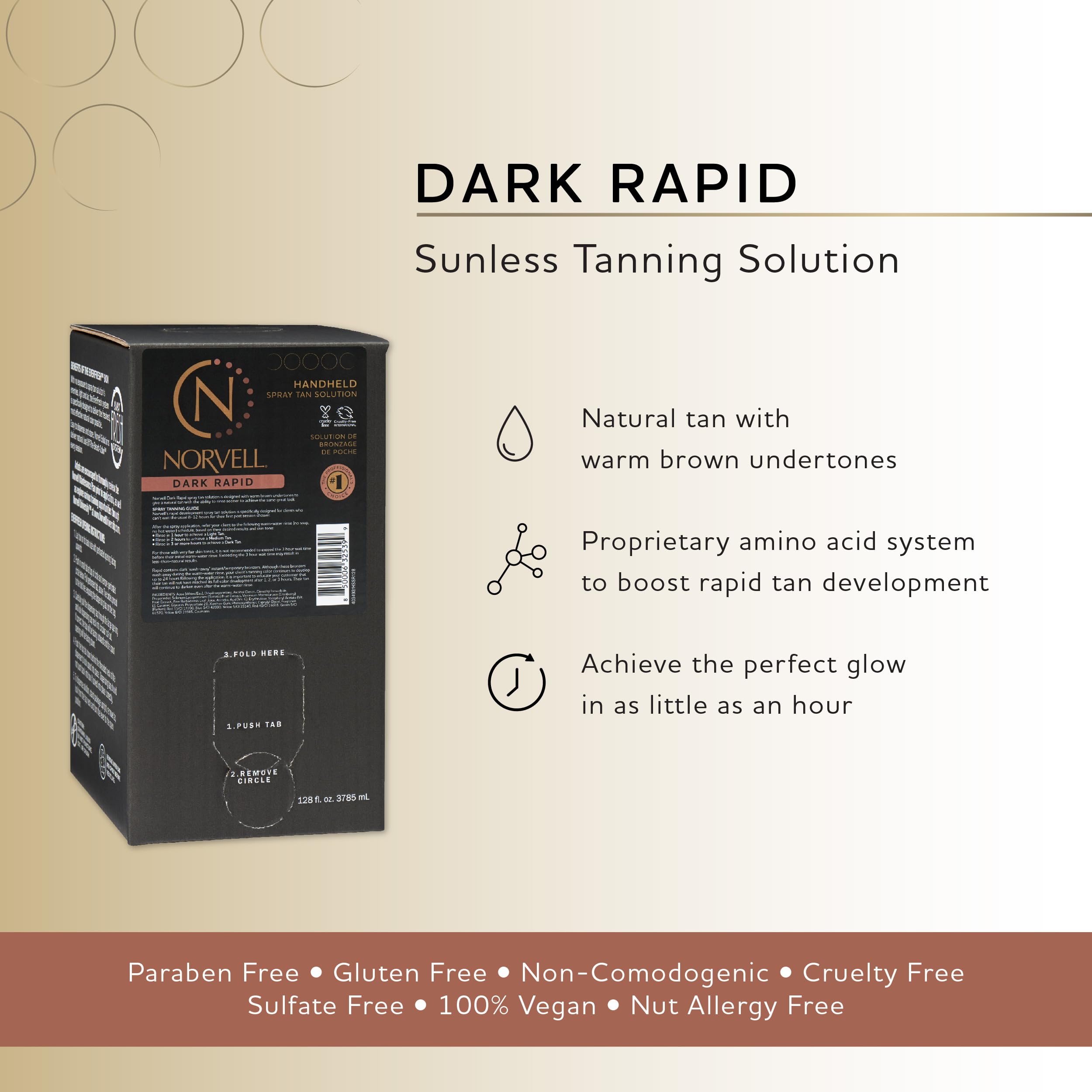 Norvell Premium Dark Rapid handheld sprayer applies even, streak-free color.