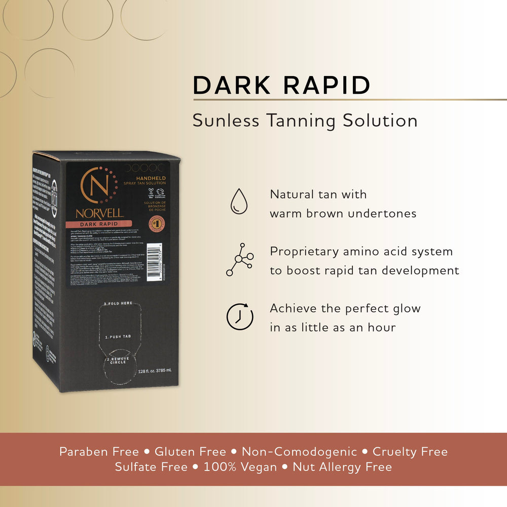 Norvell Premium Dark Rapid handheld sprayer applies even, streak-free color.