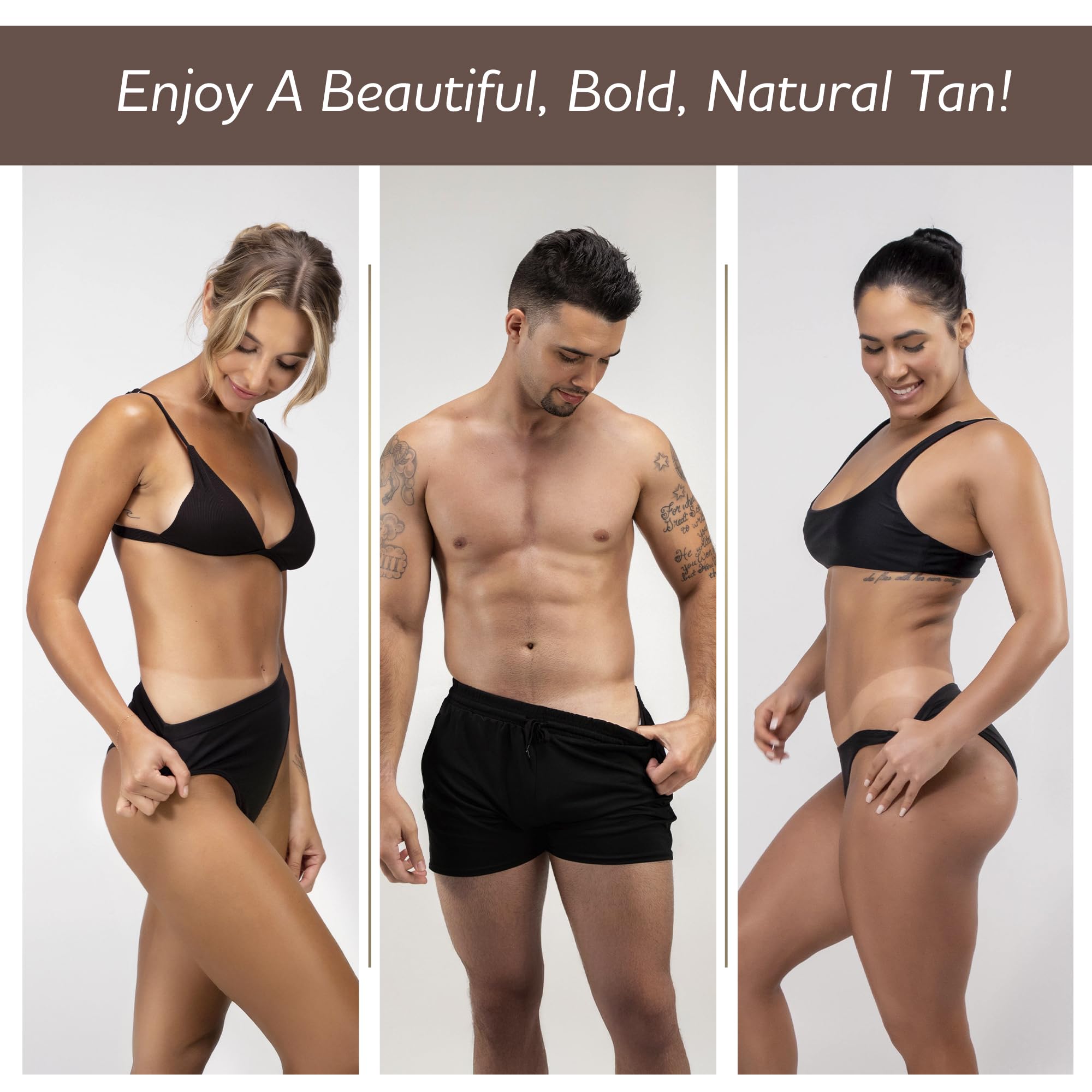 Streak-free applicator mitt designed for mess-free tanning results.