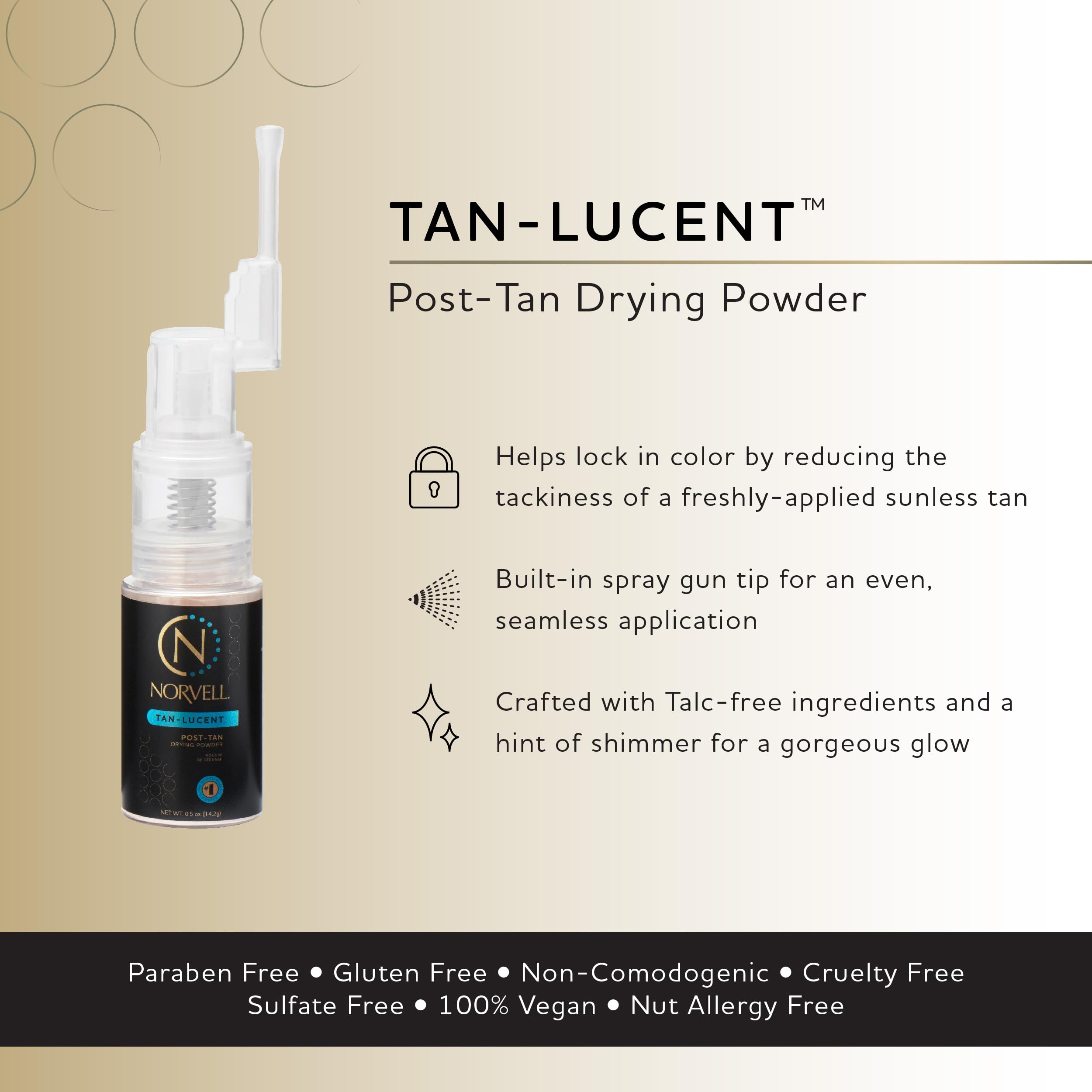 Norvell Tan-Lucent being applied to set a smooth, even tan finish.