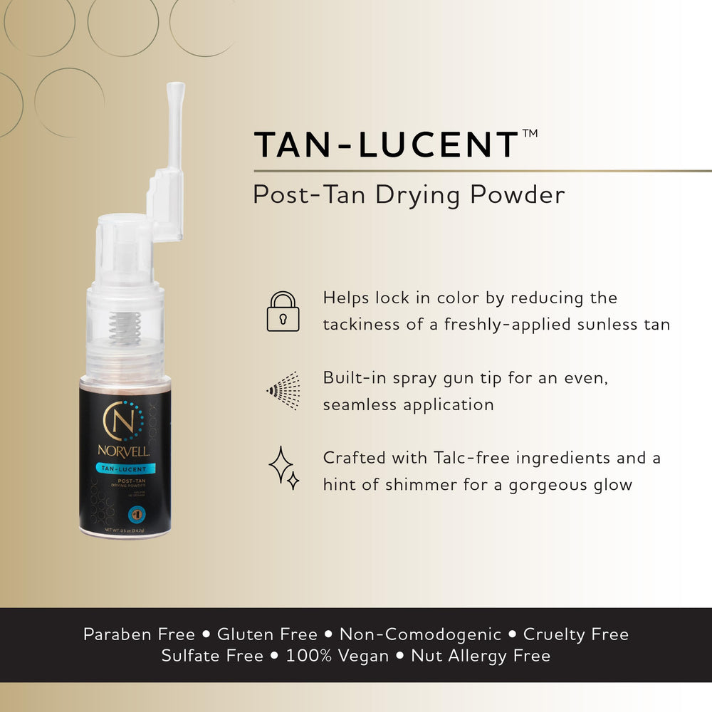 Norvell Tan-Lucent being applied to set a smooth, even tan finish.
