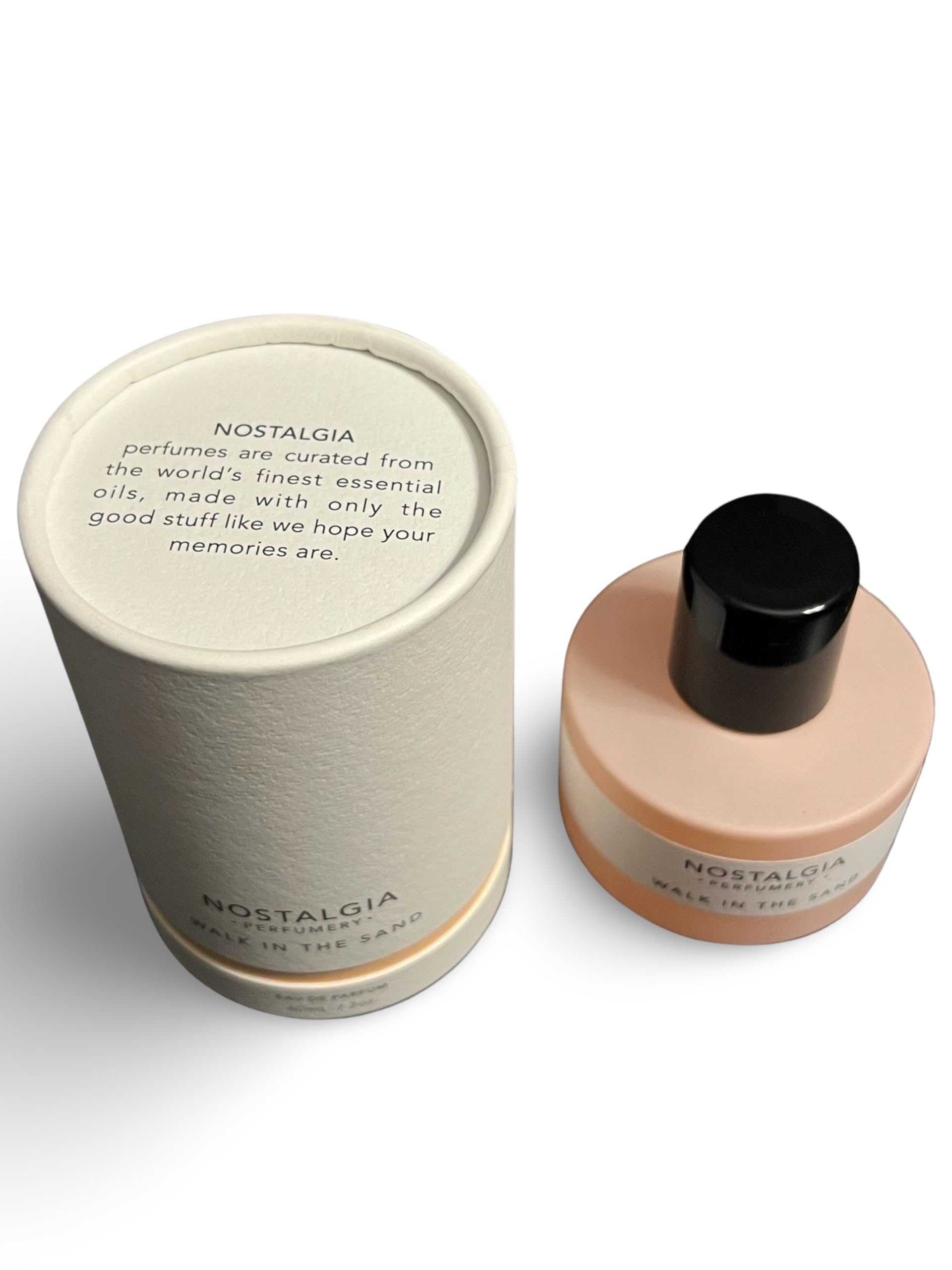 Nostalgia Perfumery Walk in the Sand droplets showing lemon blossom and white florals