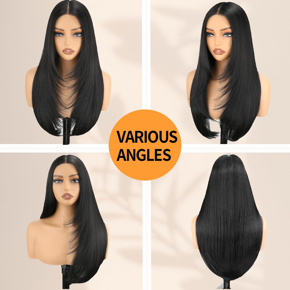 NOSTALGIA salon-chic layered wig for natural volume and movement.