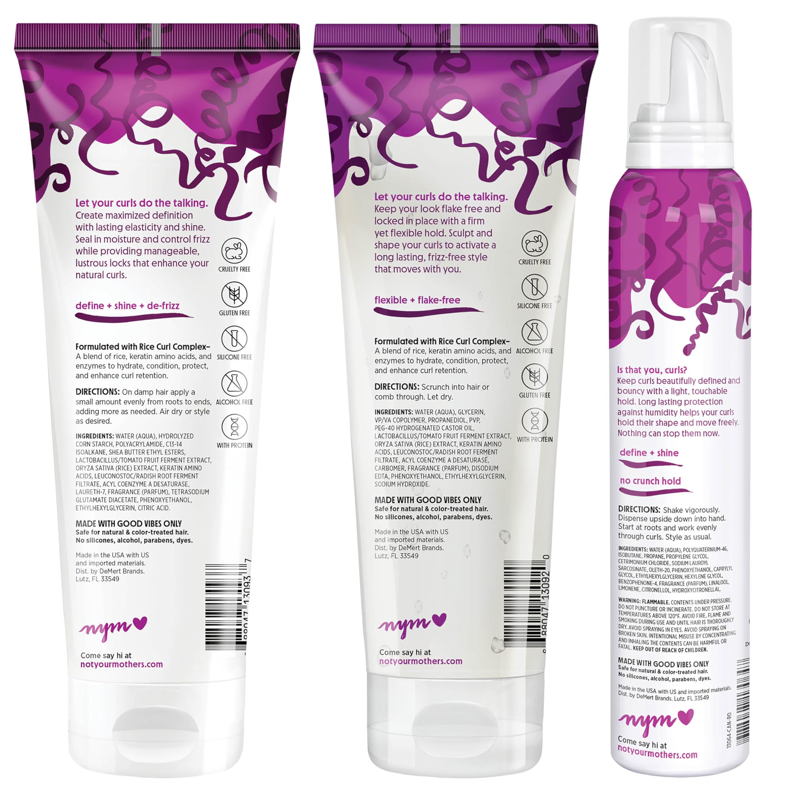 Not Your Mother's 9.7-oz bottle close-up highlighting packaging and texture.