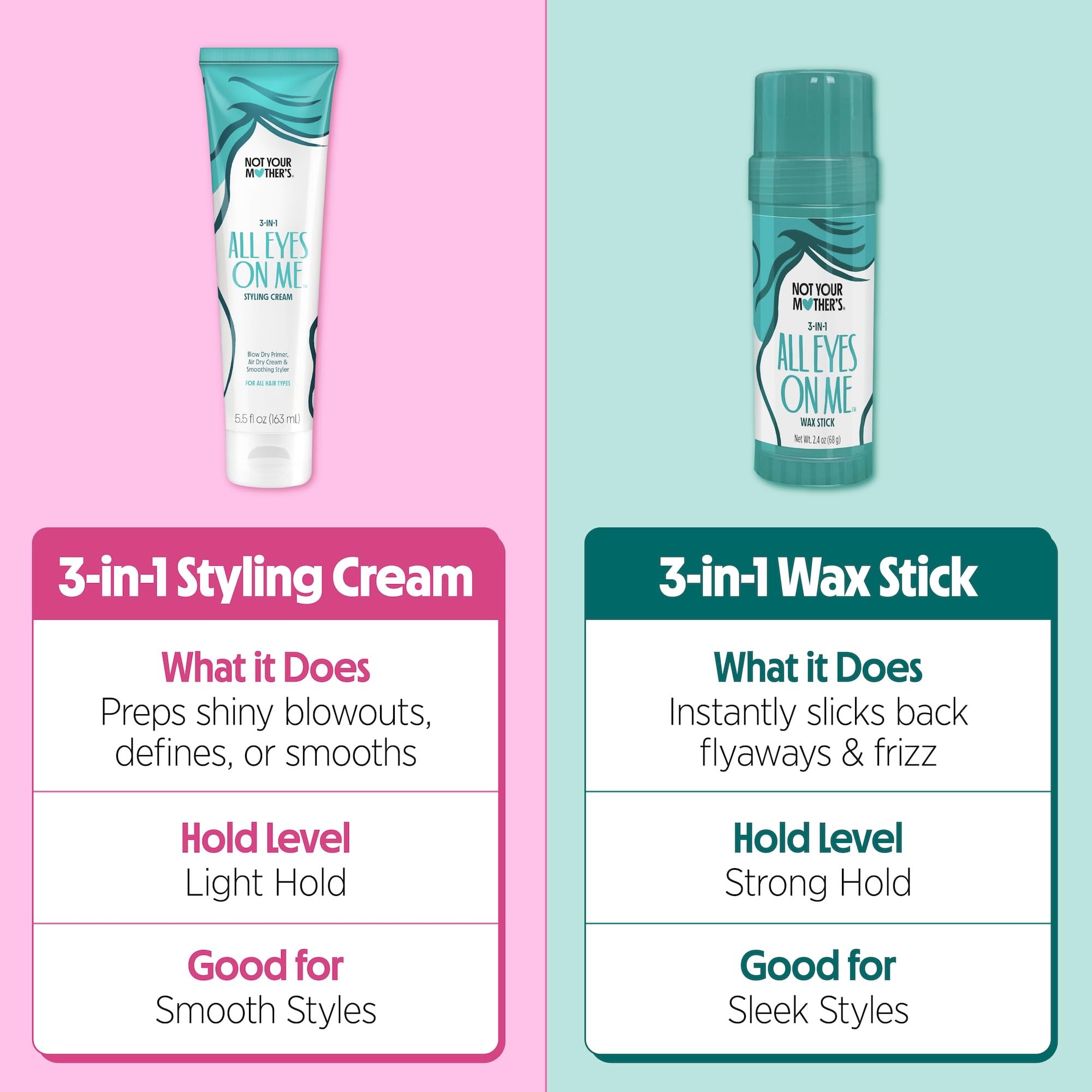 Not Your Mother's All Eyes On Me Berry Vanilla scent adds light fragrance while styling