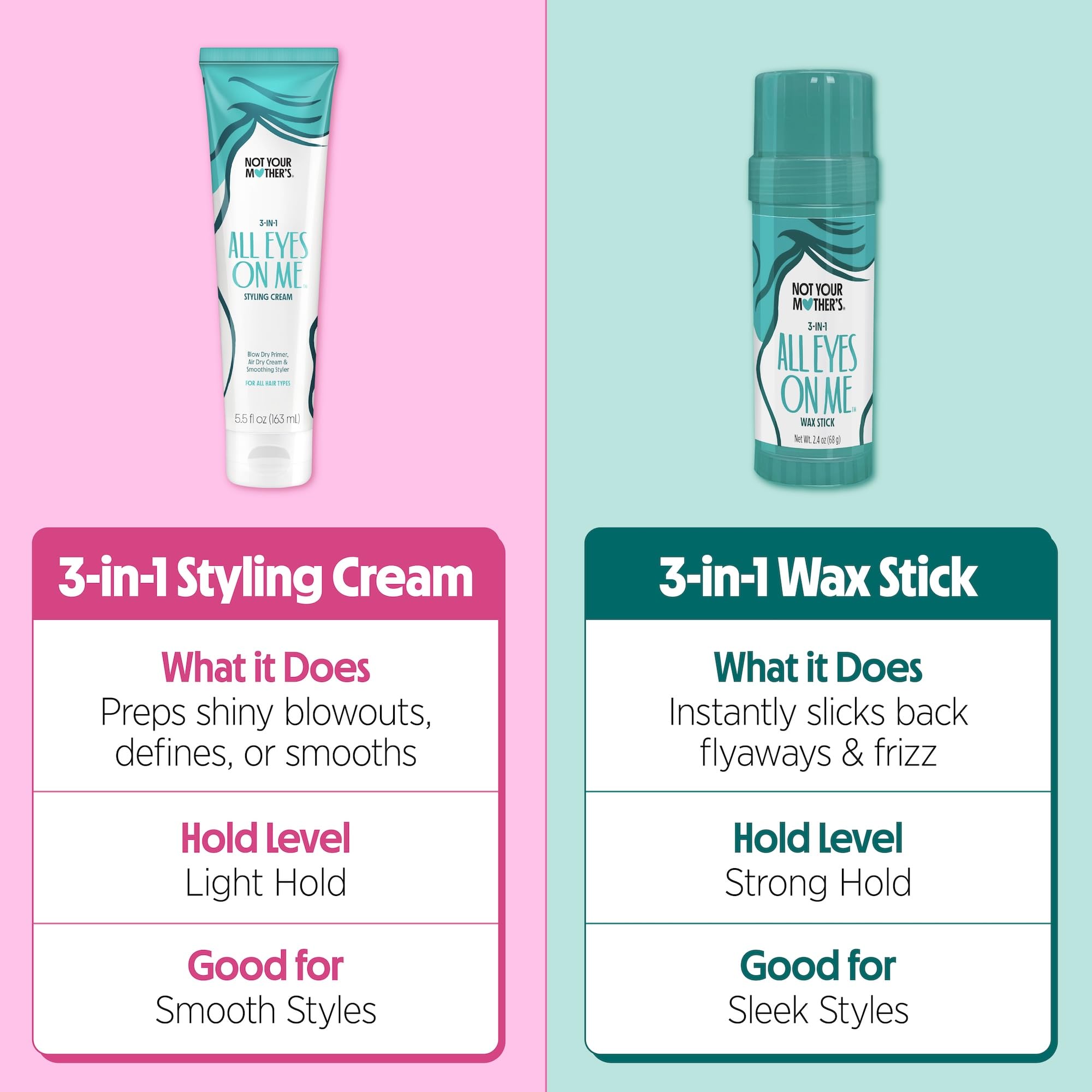 Not Your Mother's All Eyes On Me berry-vanilla scent enhances daily styling