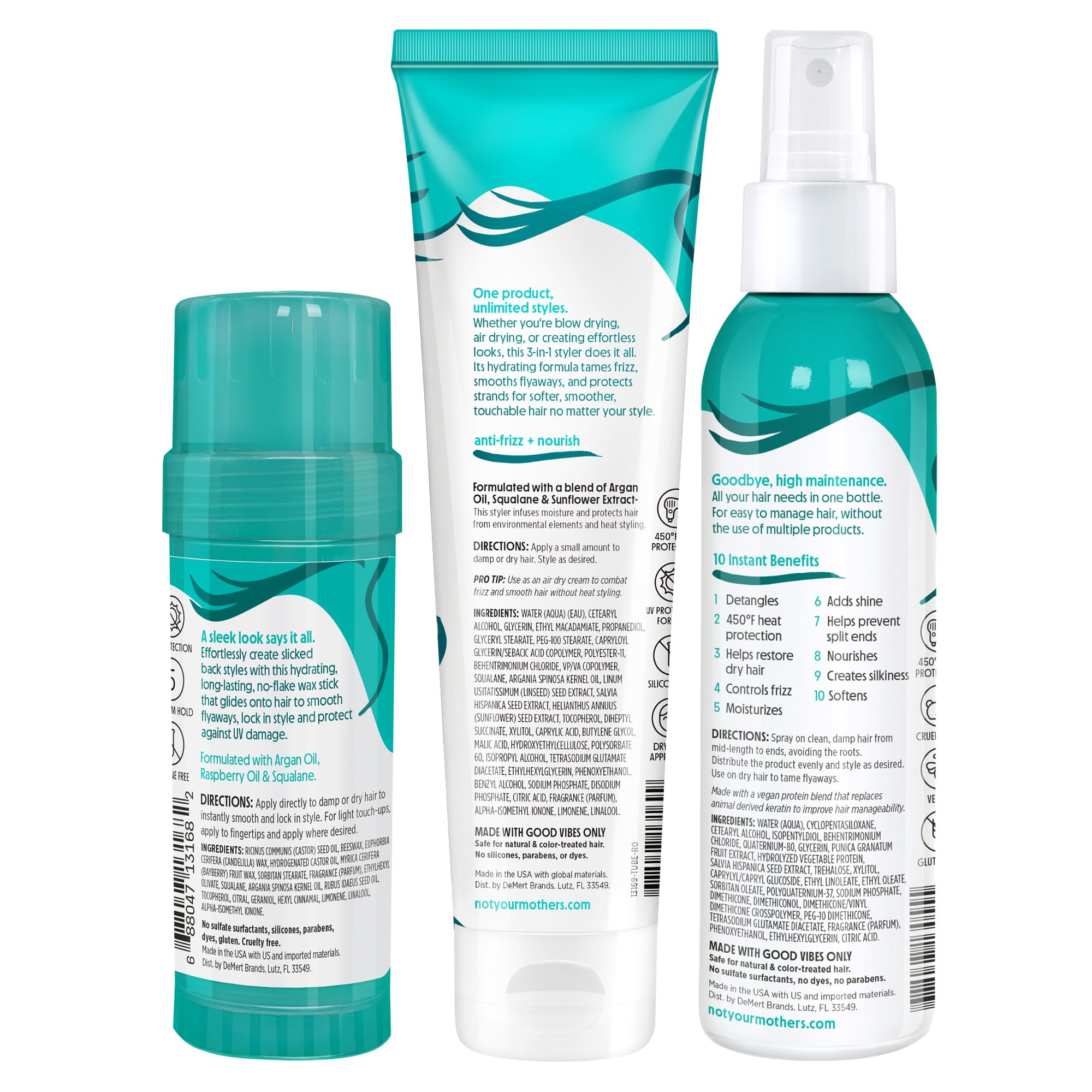 Not Your Mother's All Eyes On Me heat protection up to 450 degrees