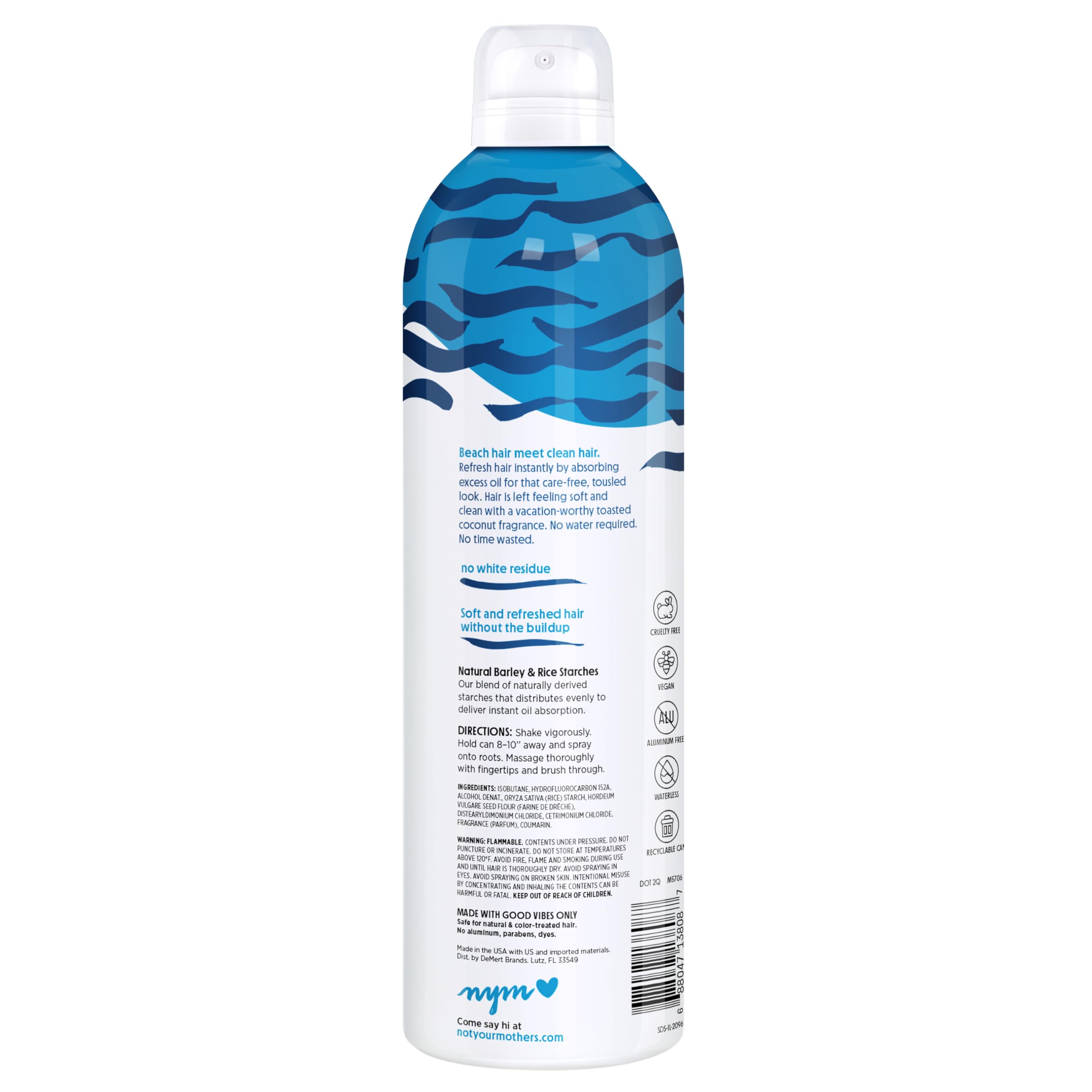 Travel friendly 12 oz Beach Babe Dry Shampoo for on the go