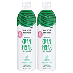 Not Your Mother's Clean Freak dry shampoo bottle front with fresh citrus scent.