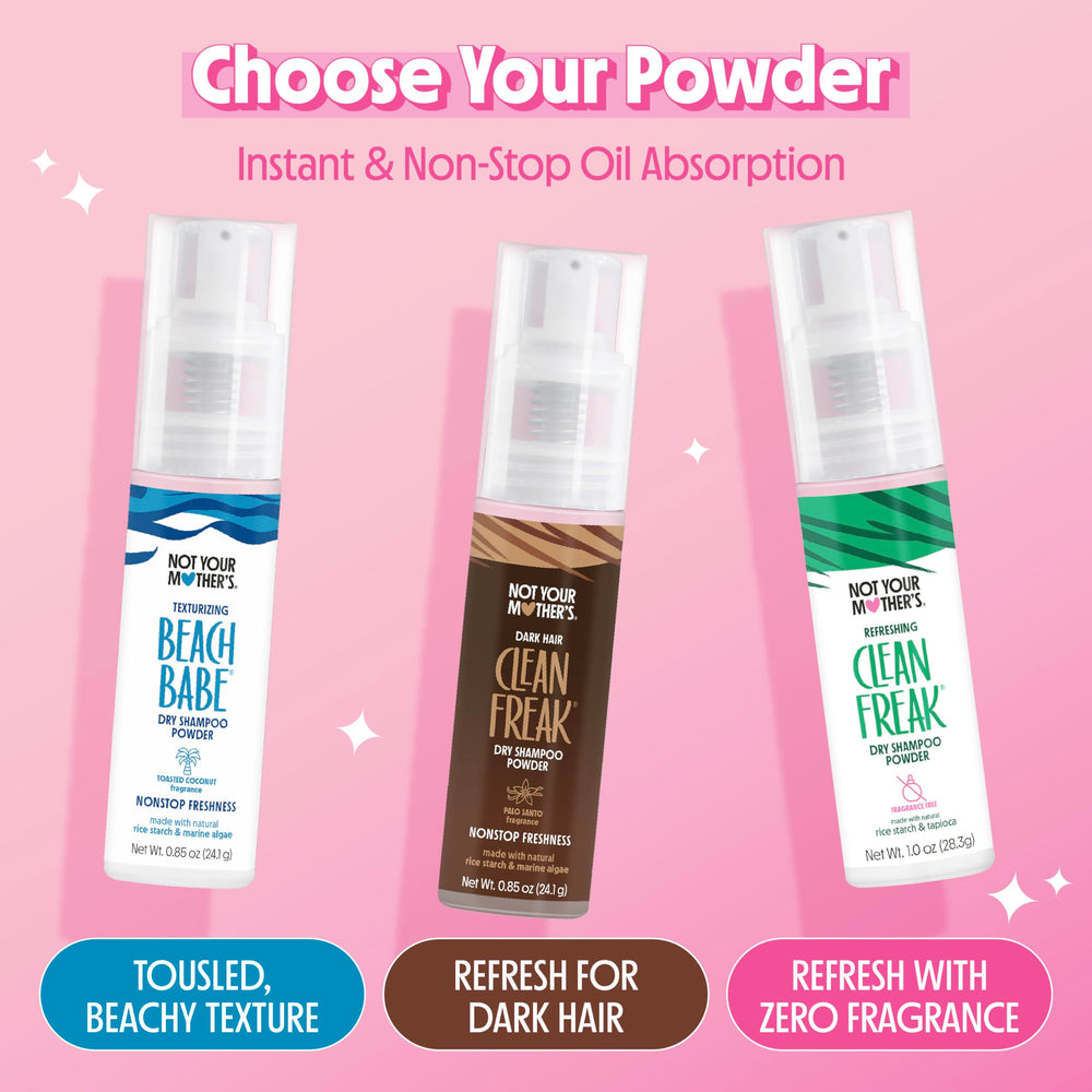 Not Your Mother's Clean Freak Dry Shampoo 2-pack keeps hair fresh for travel and gym days