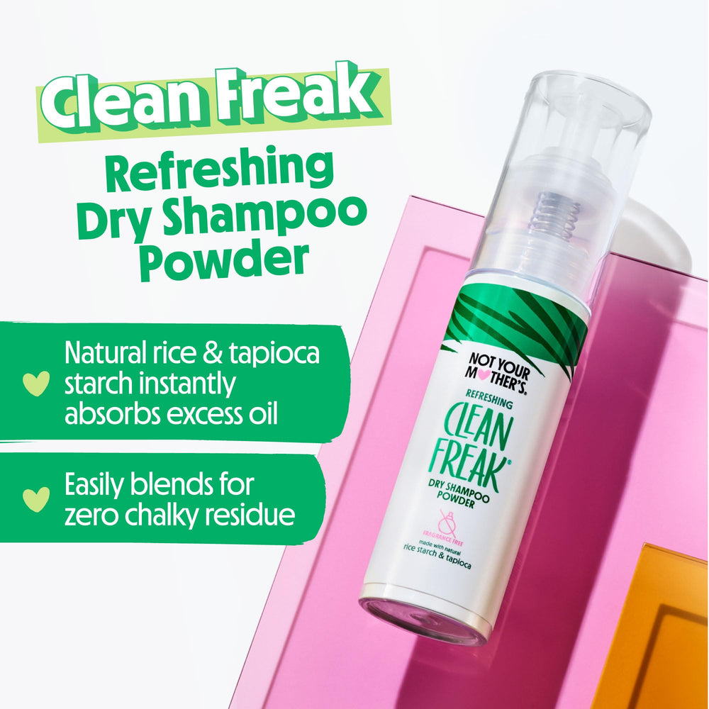 Not Your Mother's Clean Freak Unscented powder is fragrance-free and safe for color treated hair