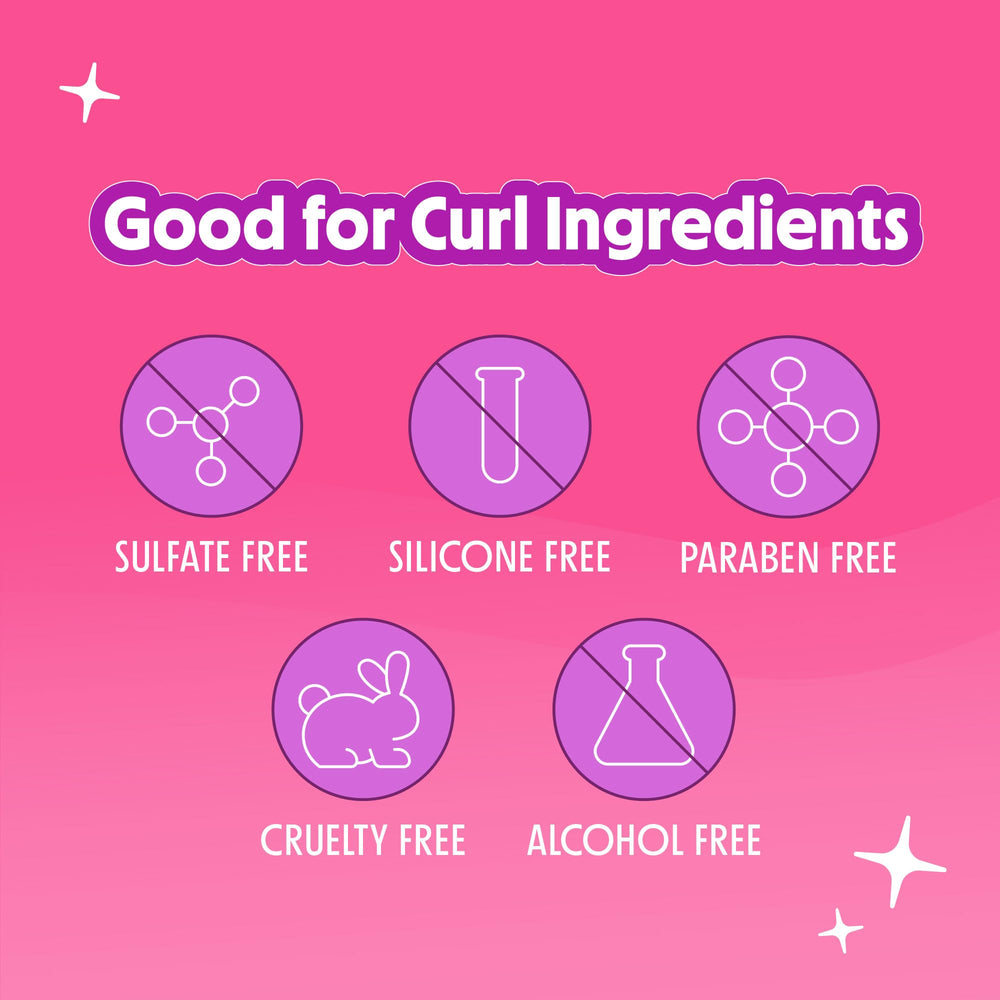 Not Your Mother's Curl Talk all curl types graphic communicates universal fit for every texture.