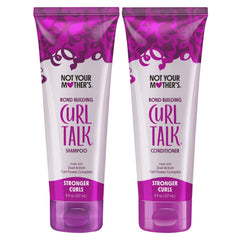 Not Your Mother's Curl Talk Bond Building Shampoo bottle front with citrus jasmine scent.
