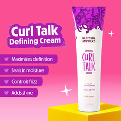 Not Your Mother's Curl Talk Frizz Control Gel delivering flexible hold and smooth definition.