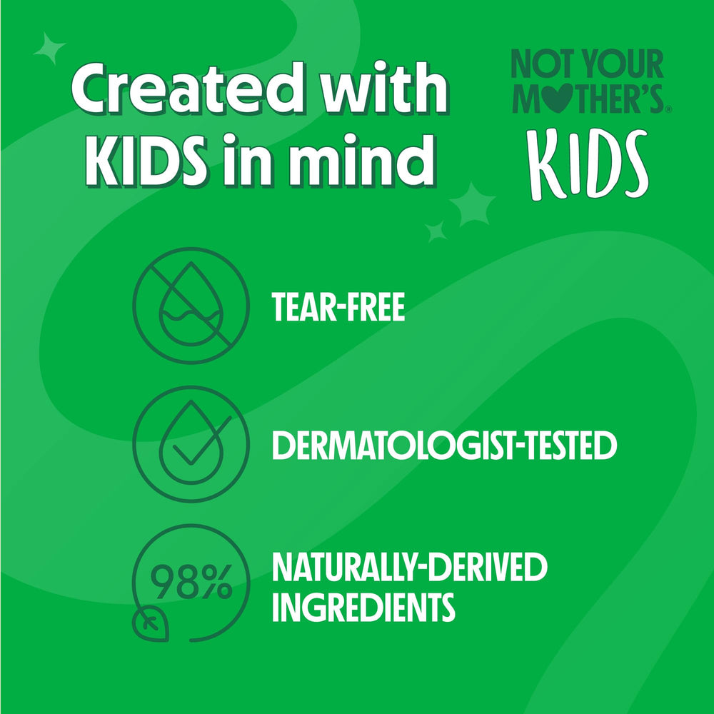 Not Your Mother's Kids Daily Care Bundle fragrance-free label close-up.