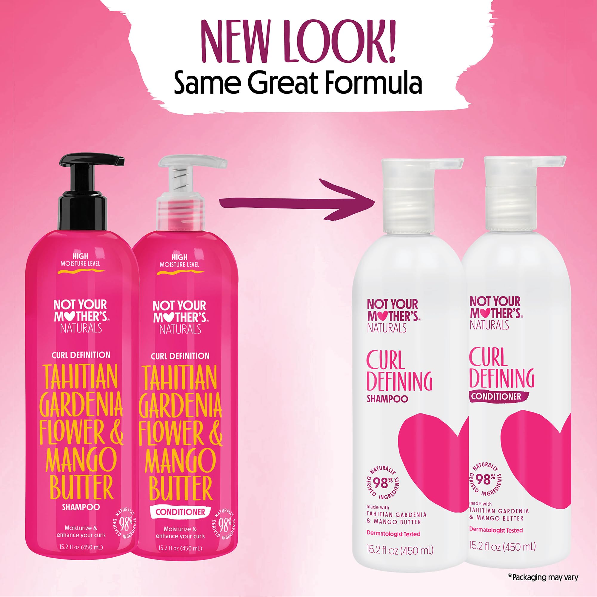 Not Your Mother's Naturals Curl Defining Conditioner bottle front offers nourished, defined curls.