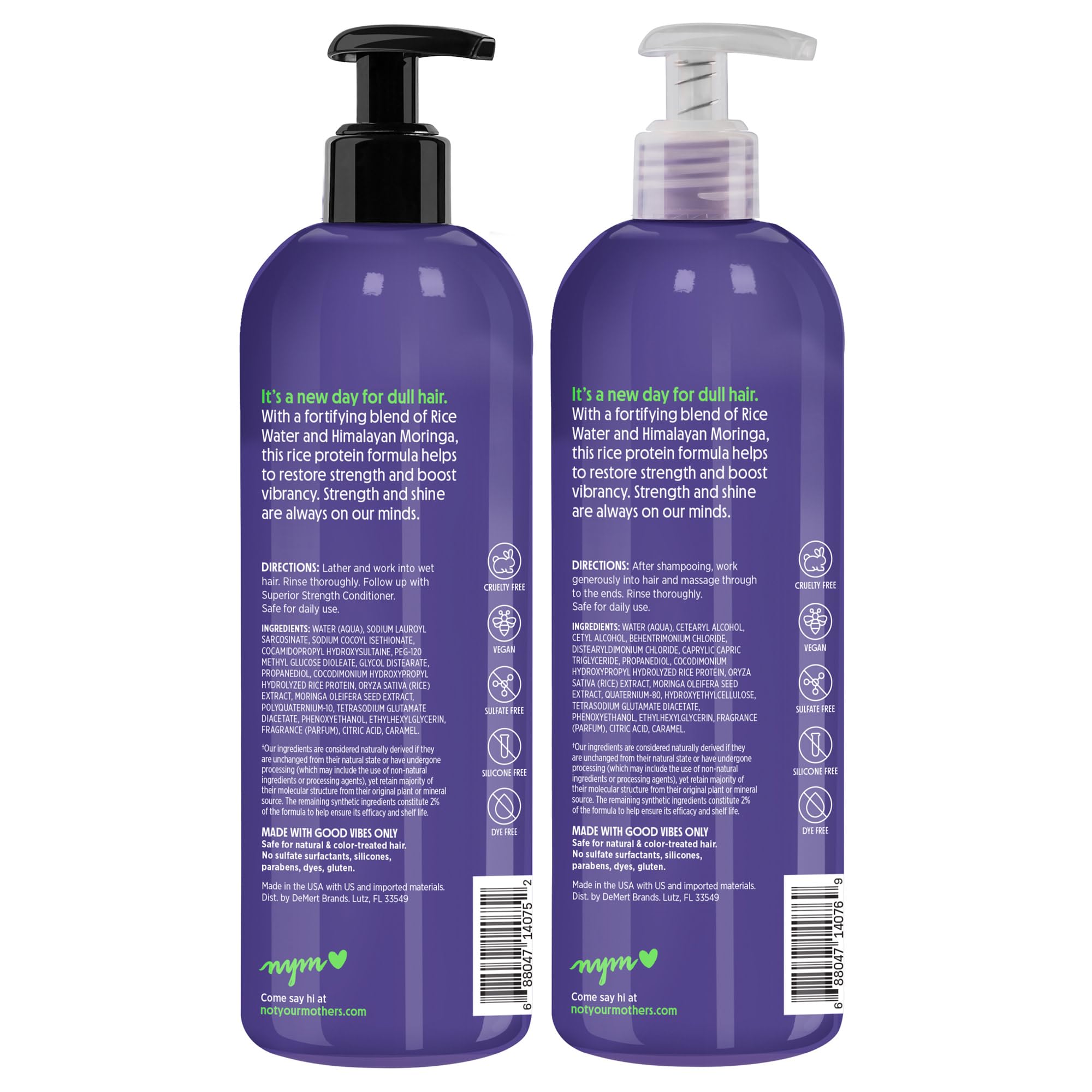 Not Your Mother's Naturals hair swatch showing smoothness after use