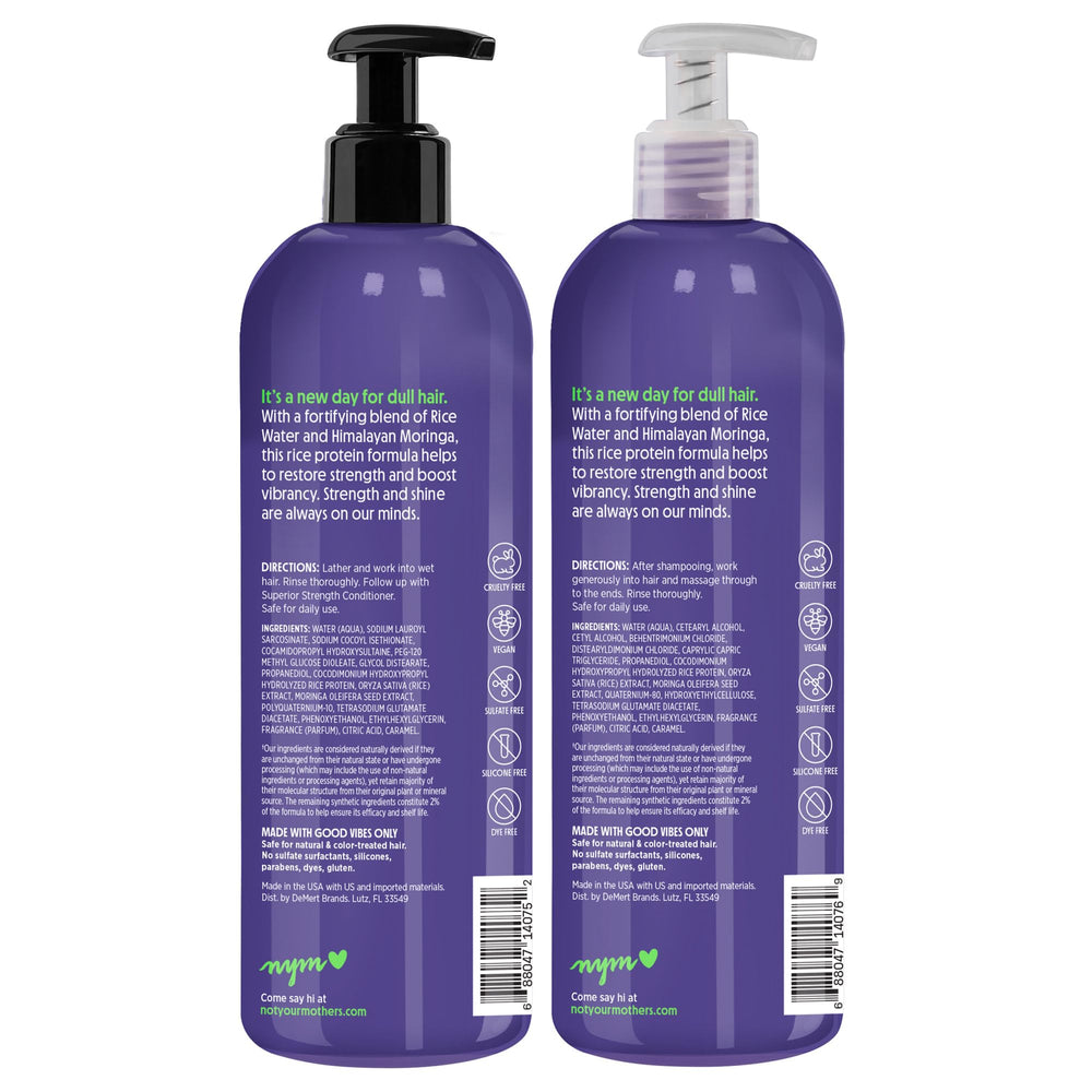 Not Your Mother's Naturals hair swatch showing smoothness after use