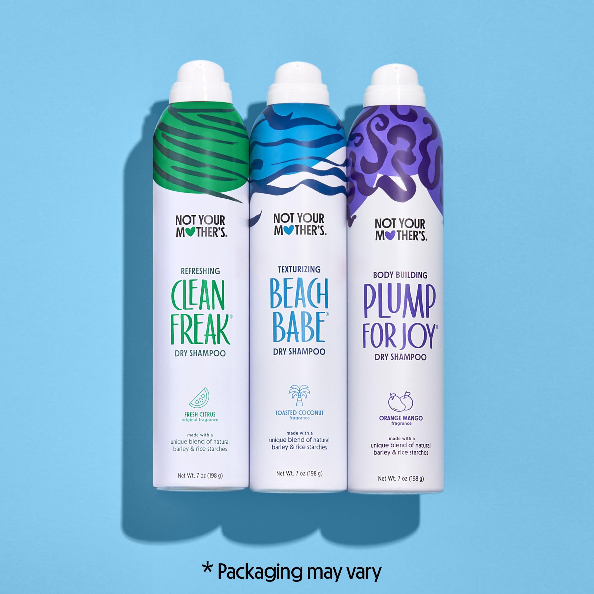 Not Your Mother's Plump for Joy dry shampoo front bottle adds volume