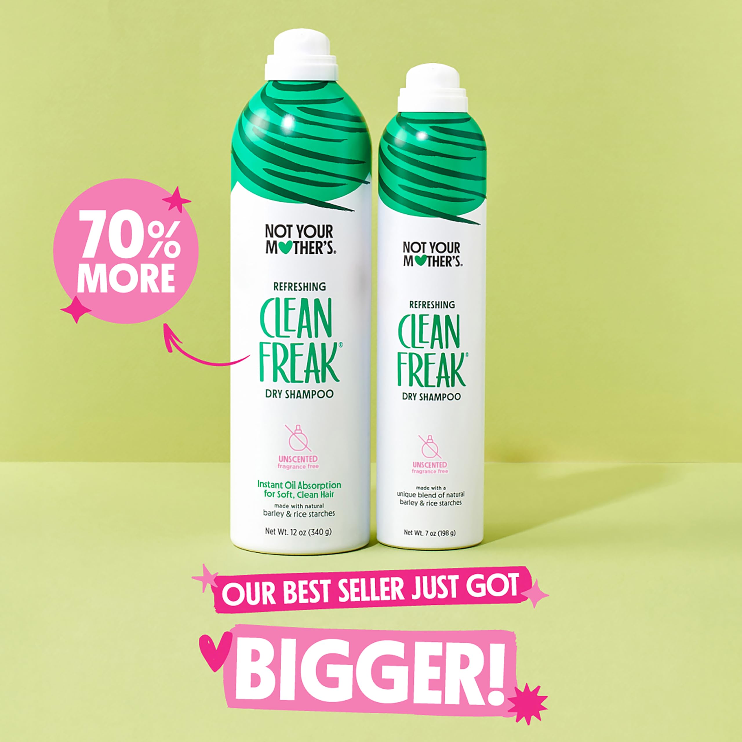 Not Your Mother's Clean Freak bottle shake-and-spray preparation for easy on-the-go refresh