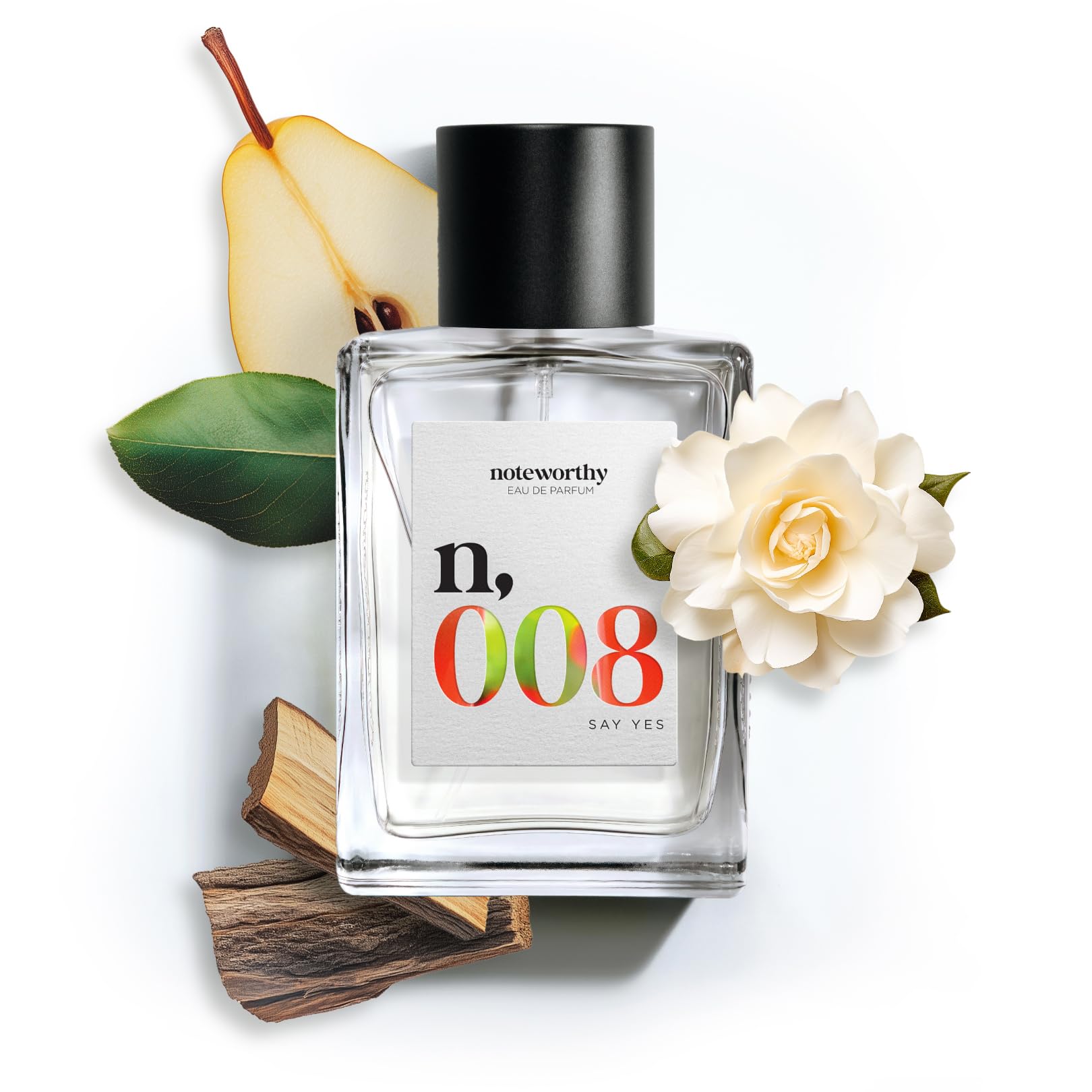Noteworthy n,008 Say Yes pear top note opens with bright freshness.