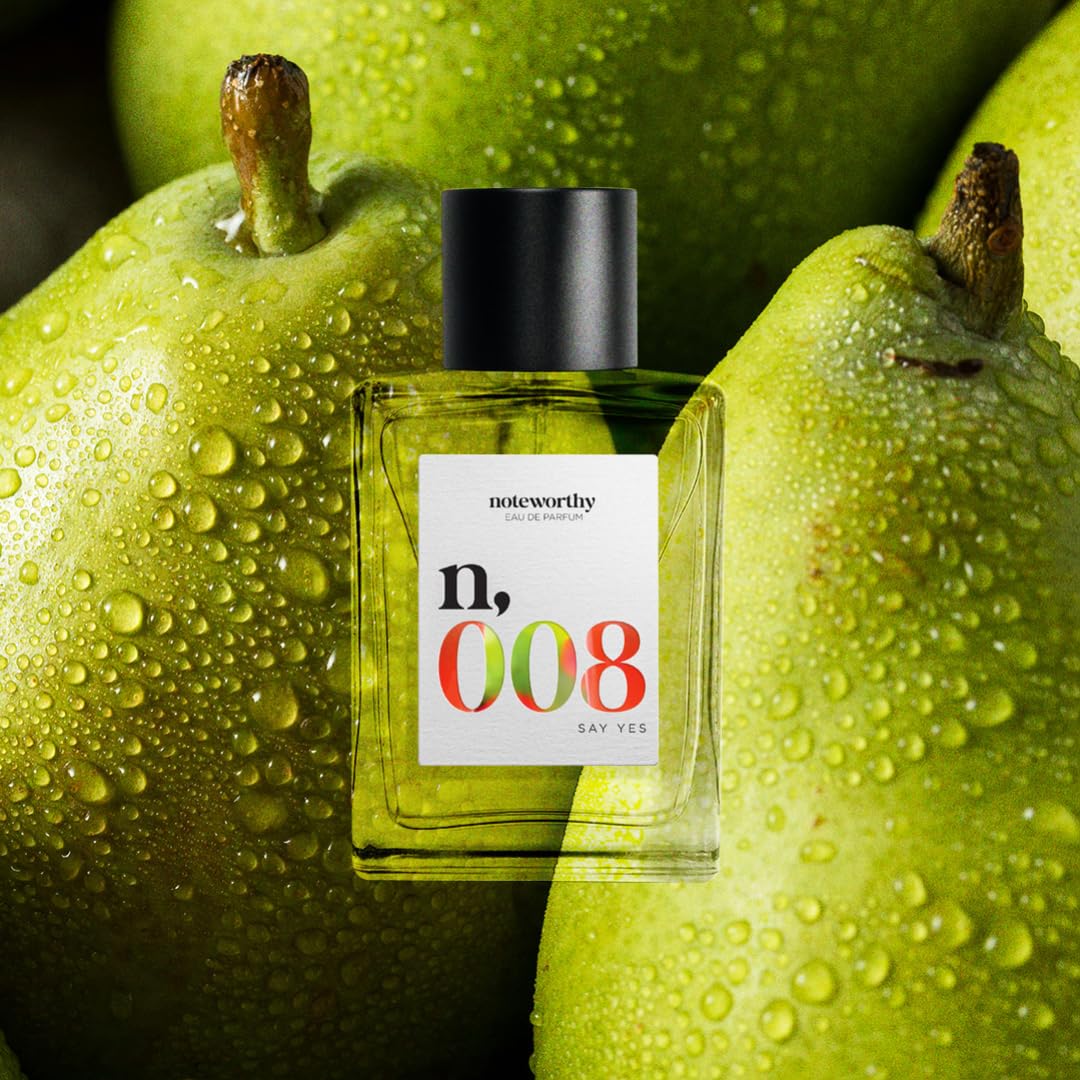 Noteworthy n,008 Say Yes sandalwood base offers creamy warmth and depth.