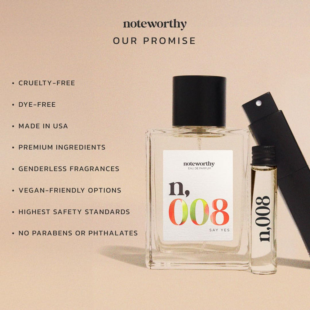 Noteworthy n,008 Say Yes 100ml travel-friendly size for daily wear.