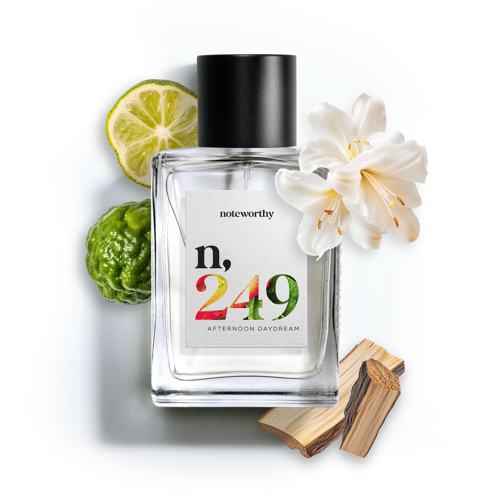 Noteworthy n,249 Afternoon Daydream bottle close-up for everyday premium fragrance