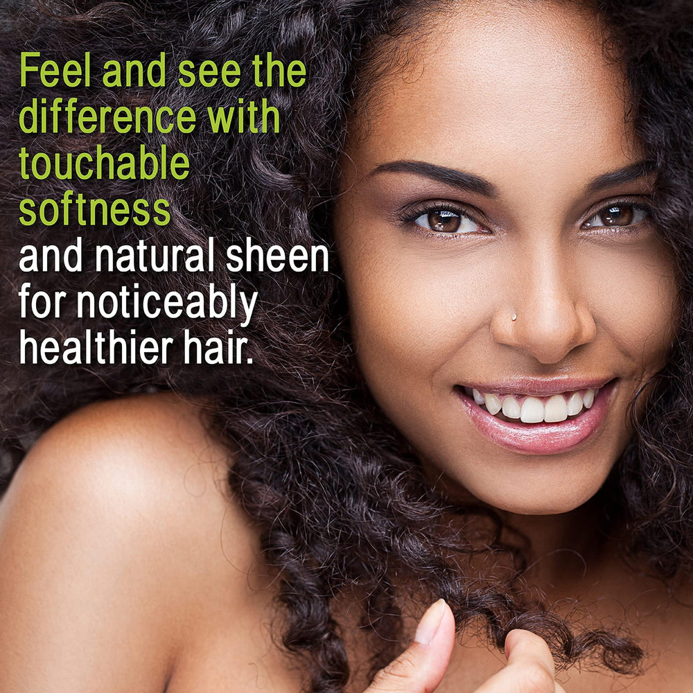Nothing But Clarifying Shampoo Detox close-up on clean, shiny strands after rinsing