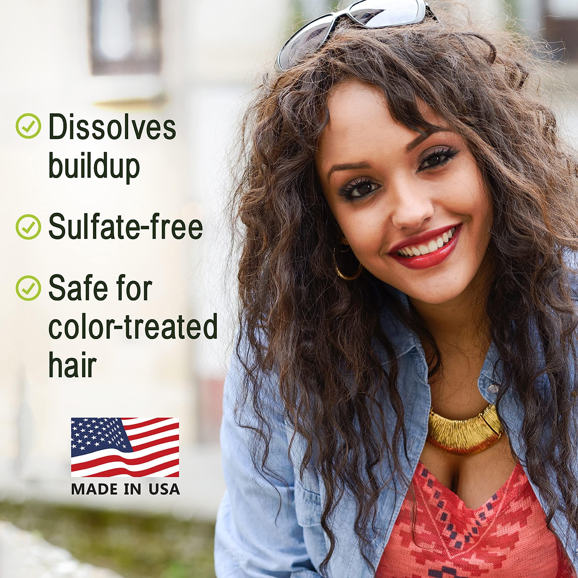 Nothing But Clarifying Shampoo Detox ingredients label highlights sulfate-free and no petrolatum or parabens