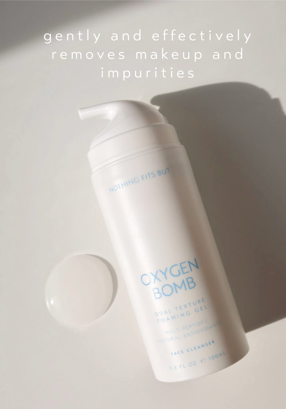 Nothing Fits But Oxygen Bomb pores cleansing effect reveals refined pores and a fresh feel.