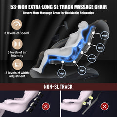 Notired massage chair AI voice control and Bluetooth for effortless operation.