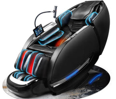 Notired massage chair SL-Track visual shows spine alignment and deep relaxation benefits