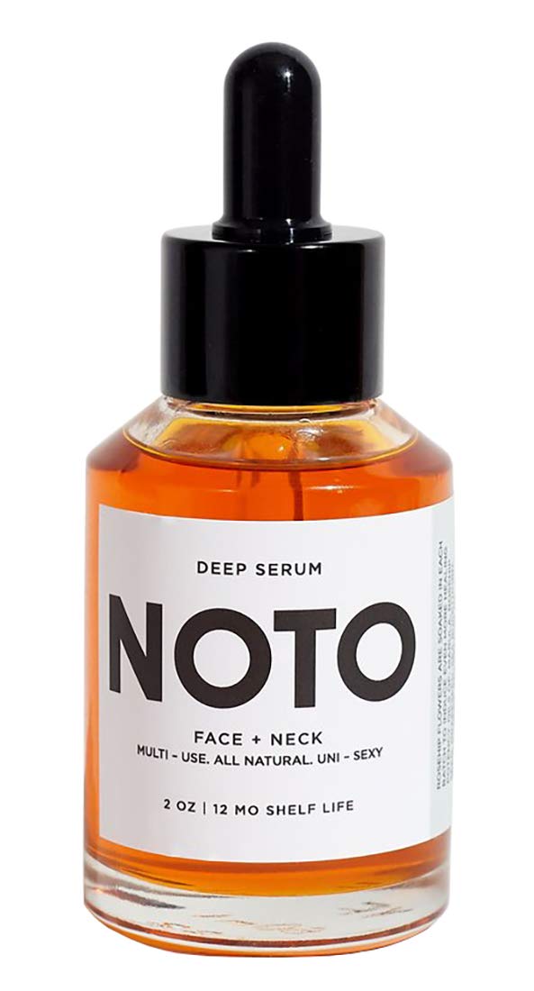 NOTO Botanics Natural Deep Serum bottle showing hydration-ready skincare routine.