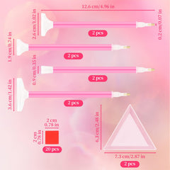 Notoke acrylic rhinestones pen applicator aiding small and large detail work