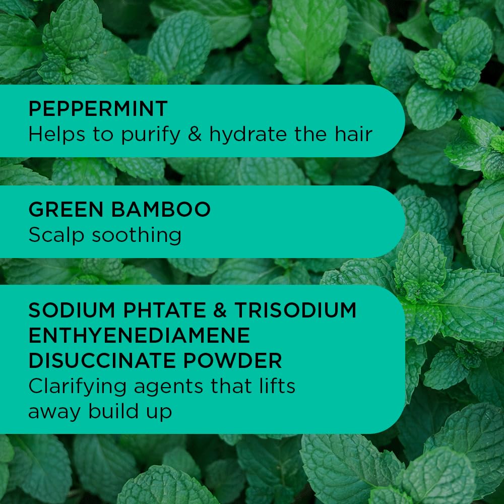 Close-up of peppermint and sorrel extracts on packaging conveying natural detox properties.
