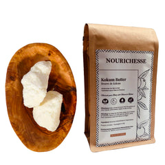 Creamy Nourichesse Kokum Butter texture ready for easy skin and hair application.